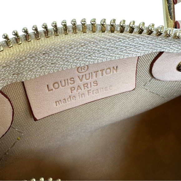 🆕 Louis Vuitton Style Mini Speedy Bandoulière 20 Monogram Strap Beige 🆕 - Picture 6 of 7